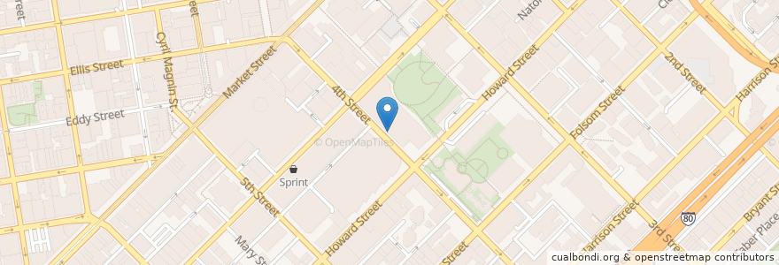 Mapa de ubicacion de National University en 美利坚合众国/美利堅合眾國, 加利福尼亚州/加利福尼亞州, 旧金山市县/三藩市市縣/舊金山市郡, 旧金山.
