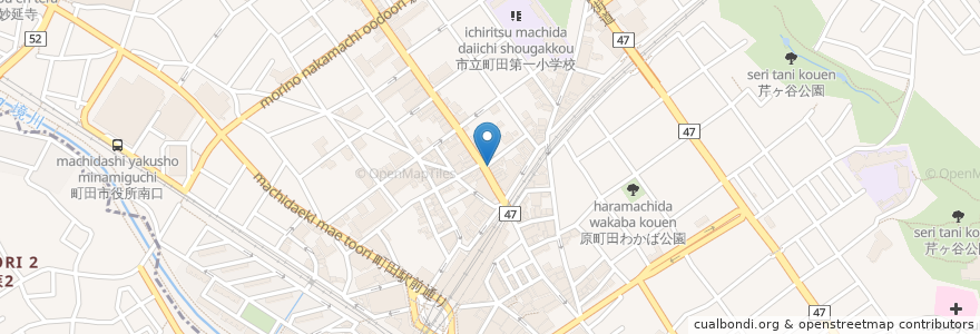 Mapa de ubicacion de Esola en Jepun, 東京都, 町田市.