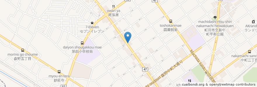 Mapa de ubicacion de 永田整形外科 en Japan, 東京都, 町田市.