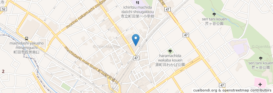Mapa de ubicacion de 鍋ぞう en 일본, 도쿄도, 町田市.