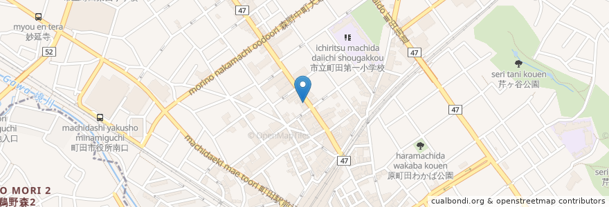Mapa de ubicacion de 日本調剤 en 일본, 도쿄도, 町田市.