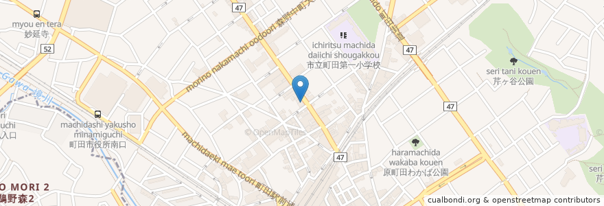 Mapa de ubicacion de 町田商店 en Japan, 東京都, 町田市.