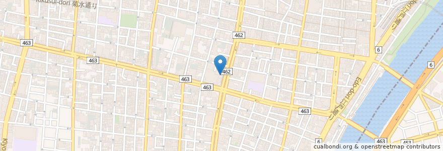 Mapa de ubicacion de たけかわ en Japan, 東京都, 台東区.