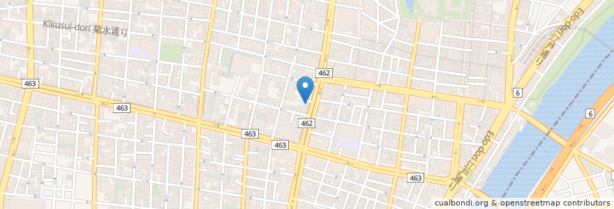 Mapa de ubicacion de ハナシ薬局 en 日本, 東京都, 台東区.