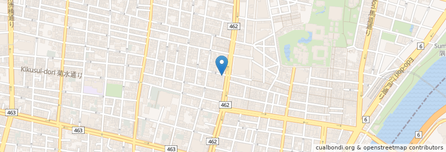Mapa de ubicacion de すし一番 en 日本, 東京都, 台東区.