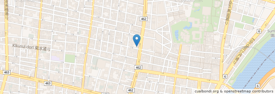 Mapa de ubicacion de ぽんぽこ en 日本, 東京都, 台東区.