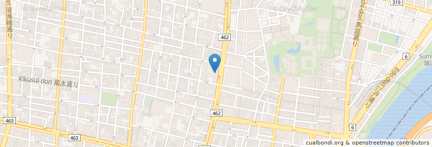 Mapa de ubicacion de サンパウロ en 日本, 东京都/東京都, 台東区.