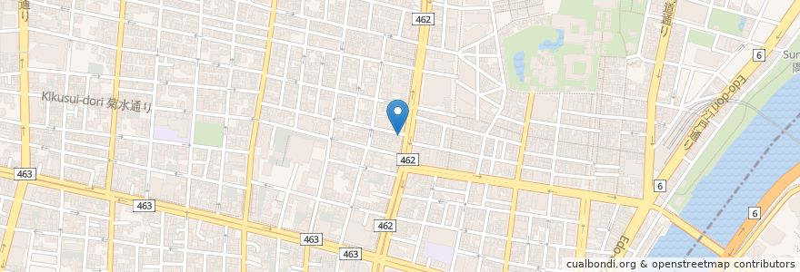 Mapa de ubicacion de 富山ブラックラーメン だらんま en 日本, 東京都, 台東区.