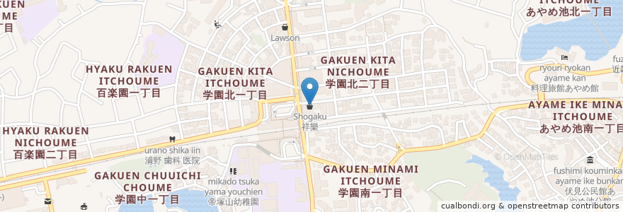 Mapa de ubicacion de つじもと クリニック en Japón, Prefectura De Nara, 奈良市.