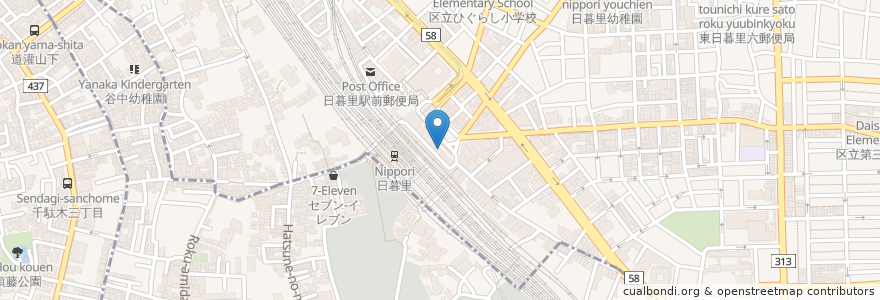 Mapa de ubicacion de てんや en 일본, 도쿄도, 다이토구.