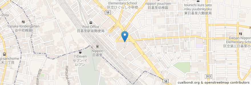 Mapa de ubicacion de 六文そば en Japan, 東京都, 台東区.