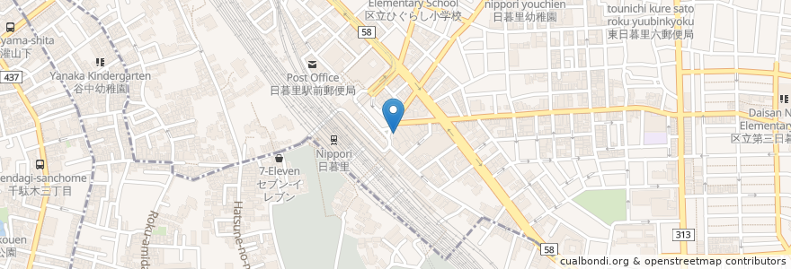 Mapa de ubicacion de 城北信用金庫 en 일본, 도쿄도, 다이토구.