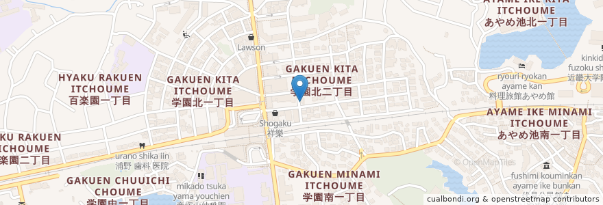 Mapa de ubicacion de あすなろ薬局 en اليابان, 奈良県, نارا.
