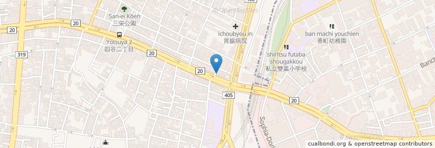 Mapa de ubicacion de 吉野家 en Japan, 東京都, 新宿区.