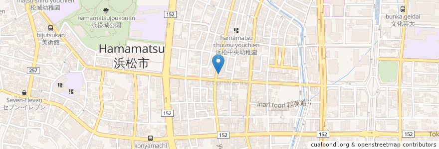 Mapa de ubicacion de 須川整形外科 en 日本, 静岡県, 浜松市, 中区.