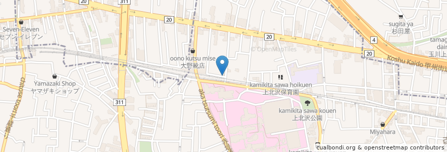 Mapa de ubicacion de 太陽マンション駐輪場 en ژاپن, 東京都.