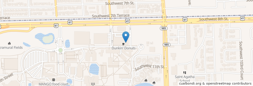 Mapa de ubicacion de PG5 Market Station en 美利坚合众国/美利堅合眾國, 佛罗里达州/佛羅里達州, 迈阿密-戴德县/邁亞美戴德縣/邁阿密-戴德郡.