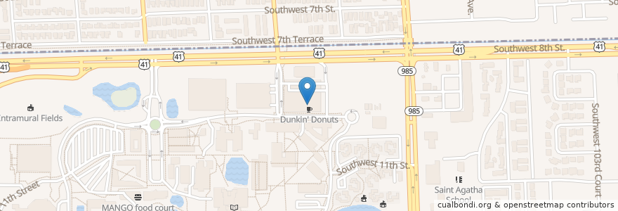 Mapa de ubicacion de Juiceblendz en Estados Unidos De América, Florida, Condado De Miami-Dade.