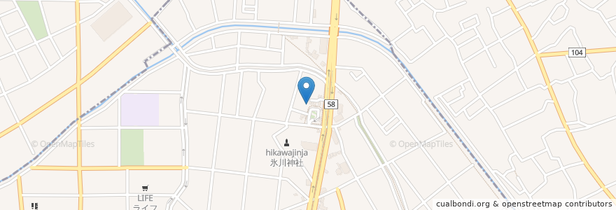 Mapa de ubicacion de 見沼代歯科クリニック en اليابان, 埼玉県, 東京都.