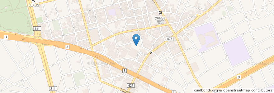 Mapa de ubicacion de 世田谷ビジネススクエア第二 en 일본, 도쿄도, 世田谷区.