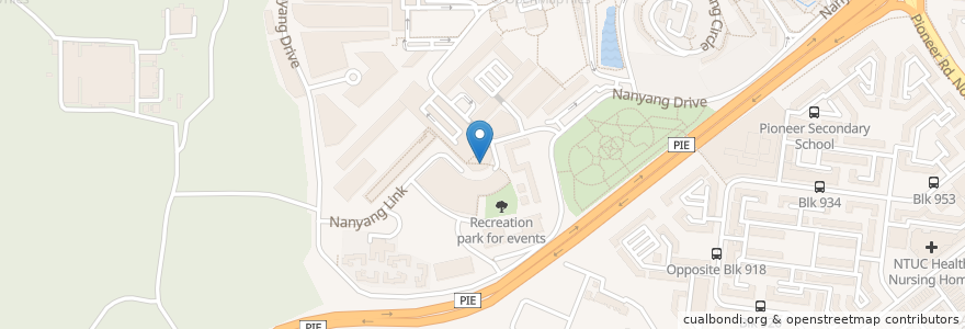 Mapa de ubicacion de Koufu @ the South Spine en 新加坡, 西南区.