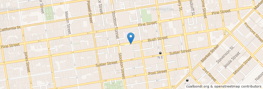 Mapa de ubicacion de EXIT Parking 2nd floor) en Estados Unidos Da América, Califórnia, São Francisco, São Francisco.