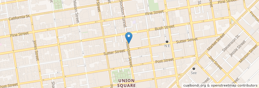 Mapa de ubicacion de ENTRANCE Parking (2nd Floor) en 美利坚合众国/美利堅合眾國, 加利福尼亚州/加利福尼亞州, 旧金山市县/三藩市市縣/舊金山市郡, 旧金山.