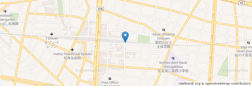 Mapa de ubicacion de 葛西駅東２号 en 日本, 東京都, 江戸川区.
