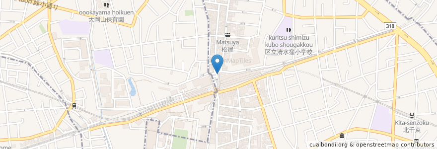 Mapa de ubicacion de 大岡山駅前地下 en Japonya, 東京都, 目黒区, 大田区.