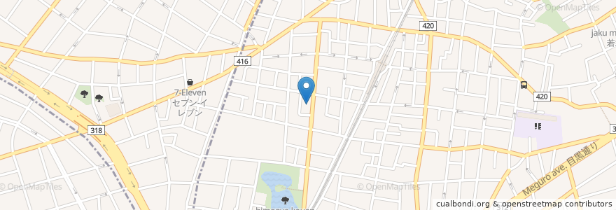 Mapa de ubicacion de 学芸大学駅西口第二 en Japan, 東京都, 目黒区.