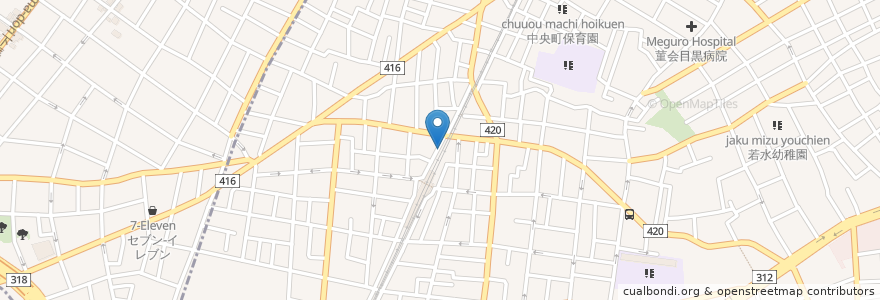 Mapa de ubicacion de 学芸大学駅前 en Jepun, 東京都, 目黒区.