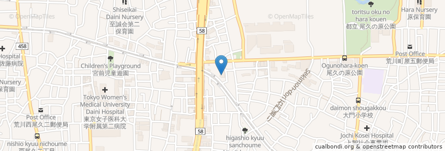 Mapa de ubicacion de Saizeriya en Japan, Tokyo.