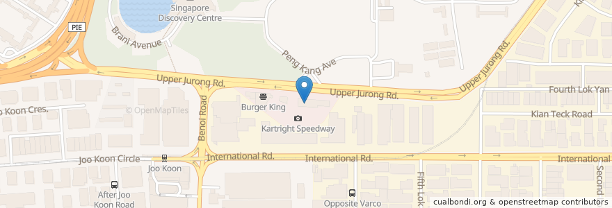 Mapa de ubicacion de Arena Country Club en Singapura, Southwest.