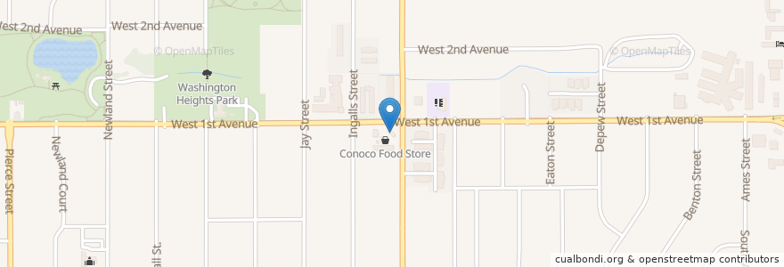 Mapa de ubicacion de Conoco en Соединённые Штаты Америки, Колорадо, Jefferson County, Lakewood.