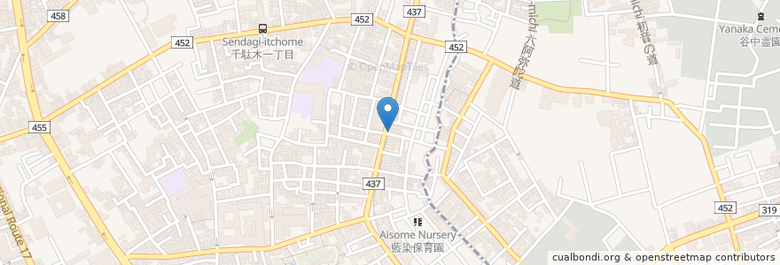 Mapa de ubicacion de うしくろ en 일본, 도쿄도, 분쿄구.