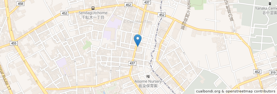 Mapa de ubicacion de 中島歯科 en Japonya, 東京都, 文京区.