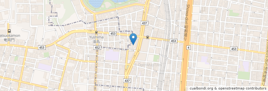Mapa de ubicacion de 赤鶏御殿 en 日本, 東京都, 台東区.
