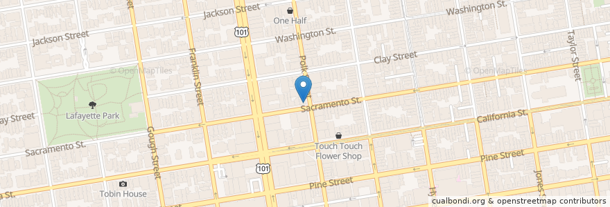 Mapa de ubicacion de Toast eatery en ایالات متحده آمریکا, کالیفرنیا, سان فرانسیسکو, سان فرانسیسکو.