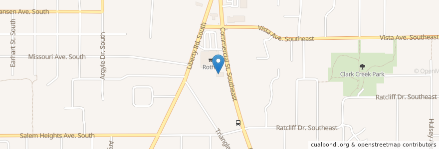 Mapa de ubicacion de Rock'n'Roger en 미국, 오리건, Marion County, Salem.