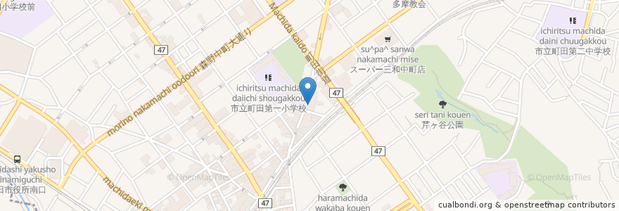 Mapa de ubicacion de ラーメン おやじ en Япония, Токио, Матида.