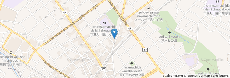 Mapa de ubicacion de Sun's Cafe en ژاپن, 東京都, 町田市.