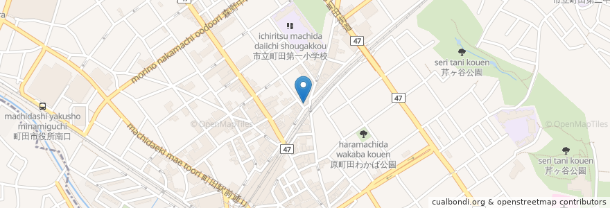 Mapa de ubicacion de 井の上 en 일본, 도쿄도, 町田市.