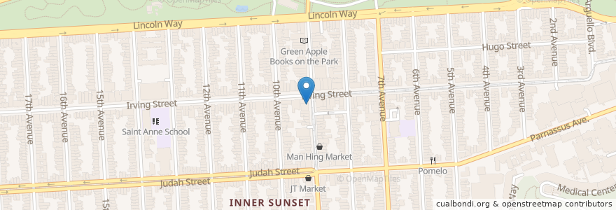 Mapa de ubicacion de Beanery en États-Unis D'Amérique, Californie, San Francisco, San Francisco.