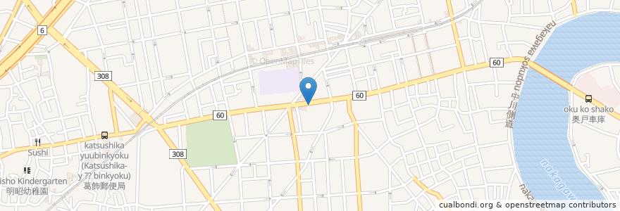 Mapa de ubicacion de 江戸東京蕎麦の会 手打ちそば・うどん教室 en اليابان, 東京都, 葛飾区.