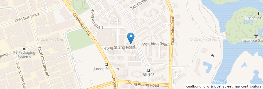 Mapa de ubicacion de Yung Sheng 101 en Singapur, Southwest.
