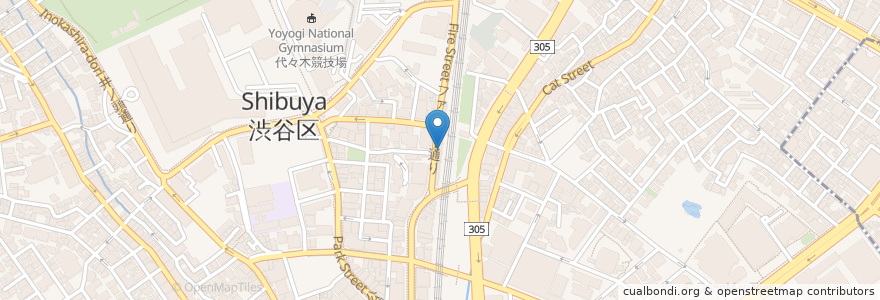 Mapa de ubicacion de Orobianco en Japan, Tokio, 渋谷区.