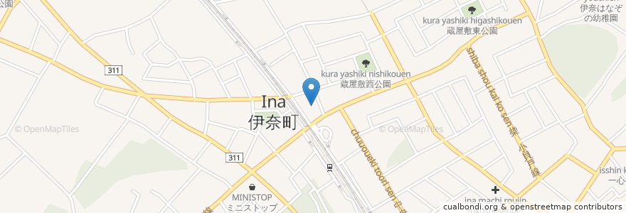 Mapa de ubicacion de ENEOS 伊奈SS en اليابان, 埼玉県, 北足立郡, 伊奈町.