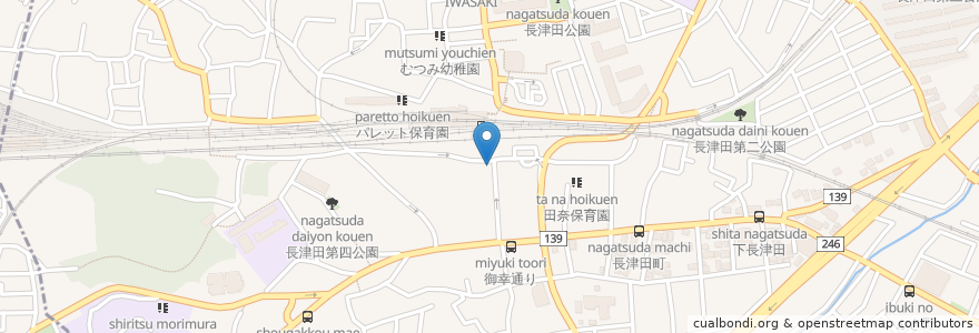 Mapa de ubicacion de 目利きの銀次 en Jepun, 神奈川県, 横浜市, 緑区.