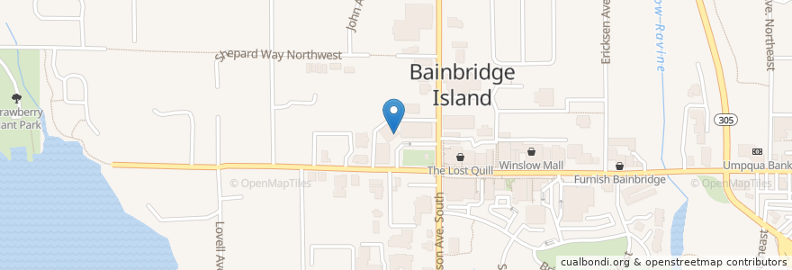 Mapa de ubicacion de Good Egg en Amerika Syarikat, Washington, Kitsap County, Bainbridge Island.