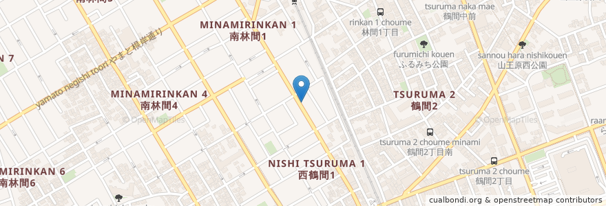 Mapa de ubicacion de すし一番 en 日本, 神奈川県, 大和市.